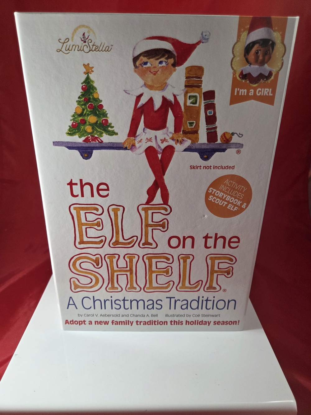 LumiStella Red Elf on the Shelf Holiday Storybook I Am A Girl